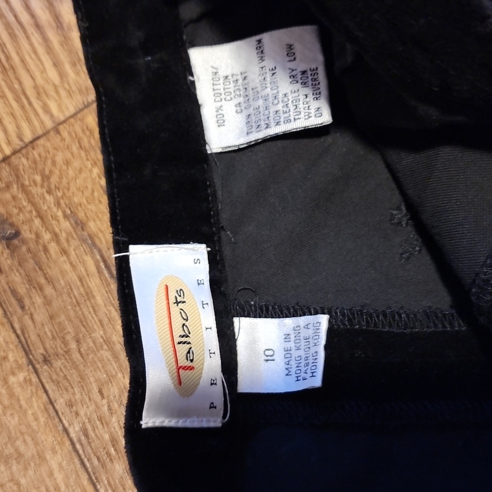 Talbots Velvet Embroidered Pants - Picture 4 of 10